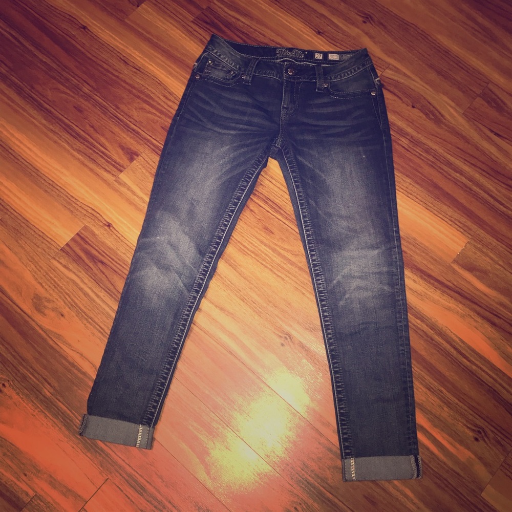 Miss Me signature cuffed skinny